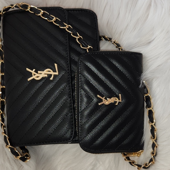 Black Quilted Leather Shoulder Bag - Picture 5 of 6